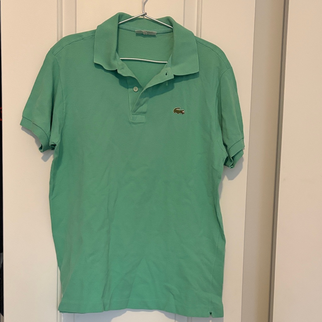 Lacoste Men's Mint Polo Shirt Vintage Made In France
